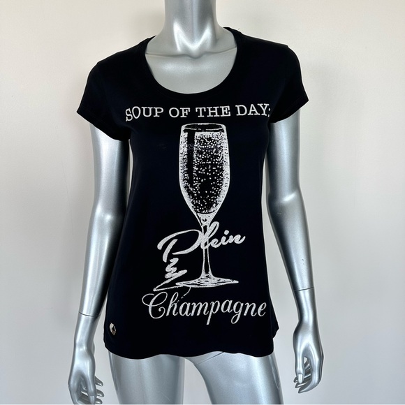 NEW!!! Philipp Plein women T-shirt with crystals size L Authentic Retail 650$ - Picture 1 of 11
